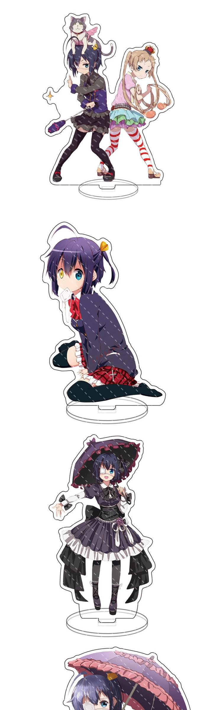 动漫中二病也要i谈恋爱周边小鸟游六花蹲姿摆件立牌模型小礼 6 l