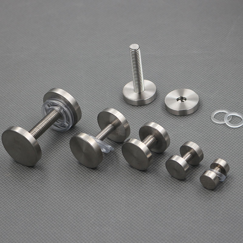 304不锈钢双头实心广告钉夹钉亚克力固定支撑夹板钉 装饰台面笔钉定制