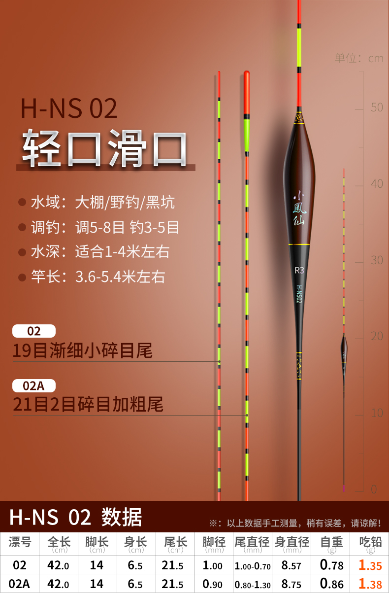 小凤仙轻口小碎目鲫鱼漂高灵敏纳米浮漂醒目浮标野钓漂防风浪 h-ns07