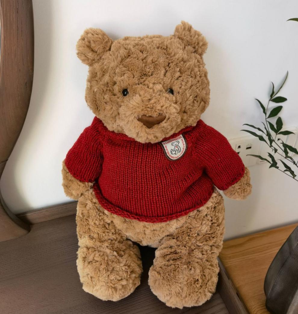 巴塞罗那熊衣服胖胖熊泰迪熊bartholomew小熊替换换洗毛衣卫衣帽送