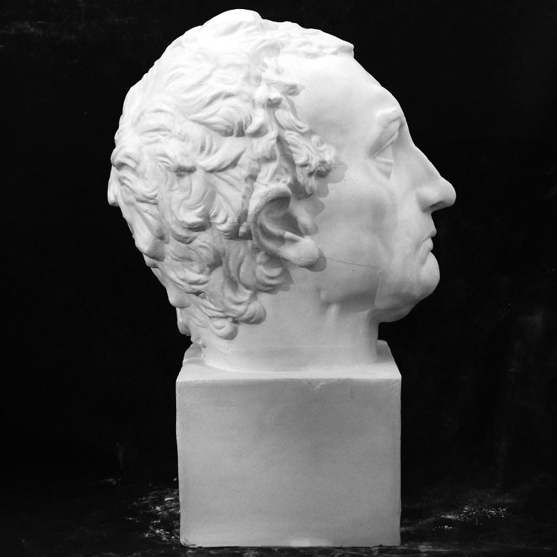 唐帆53cm塔头石膏像人物头像美术教具石膏素描石膏静物模型摆件格达米