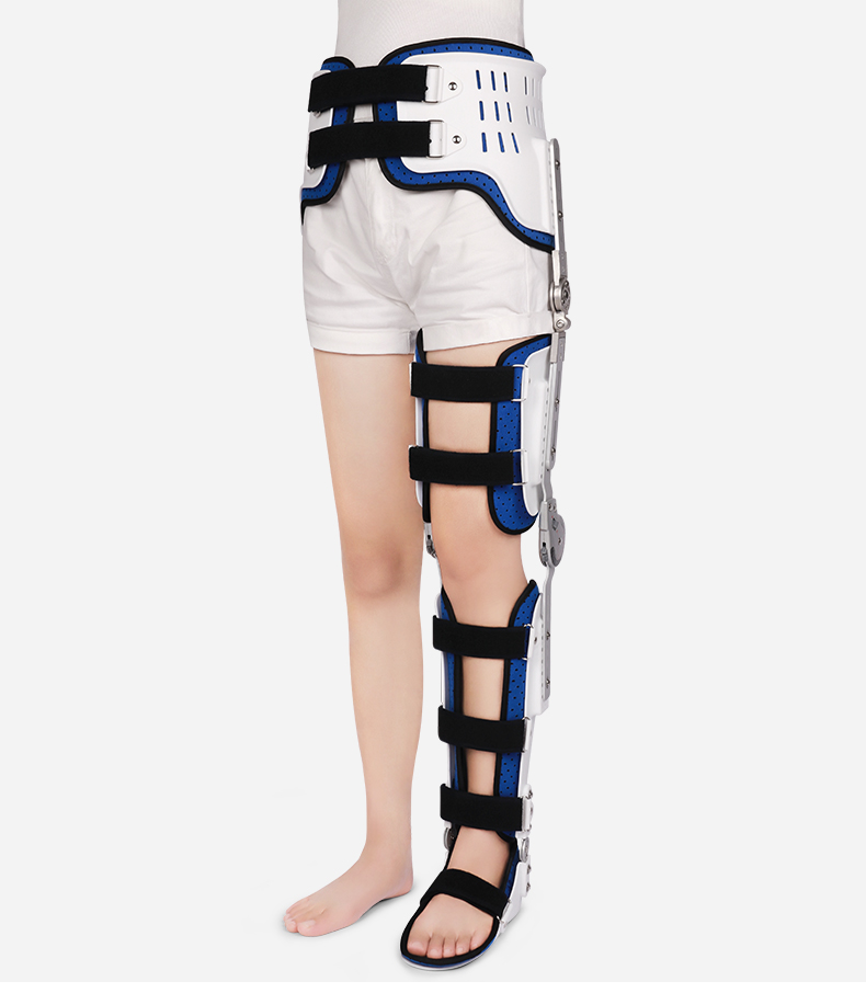 可调髋膝踝足固定支具大腿膝关节髋关节小腿足踝胫骨胫腓固定 髋膝踝