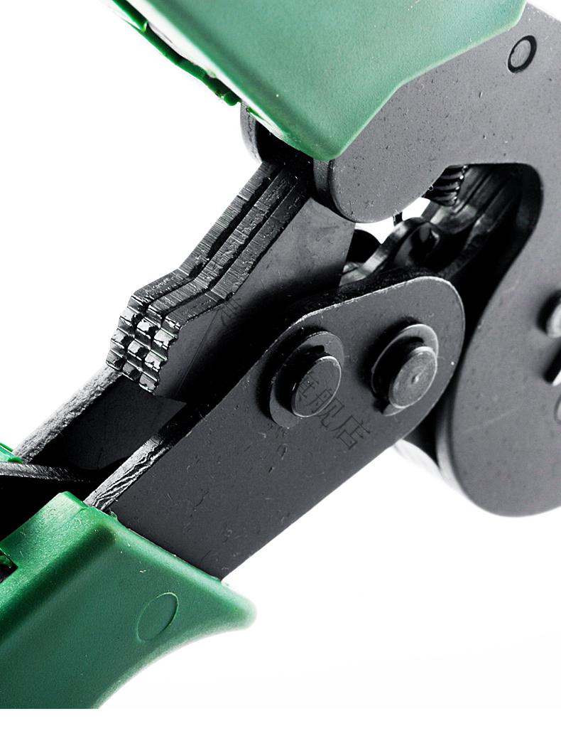 世·达压线钳工具排线欧式端子压接钳端子钳冷压钳接线钳子7寸91118