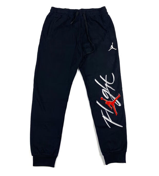 aj男子运动长裤秋冬季针织纯棉保暖跑步休闲收口小脚卫裤cz5469 乔1