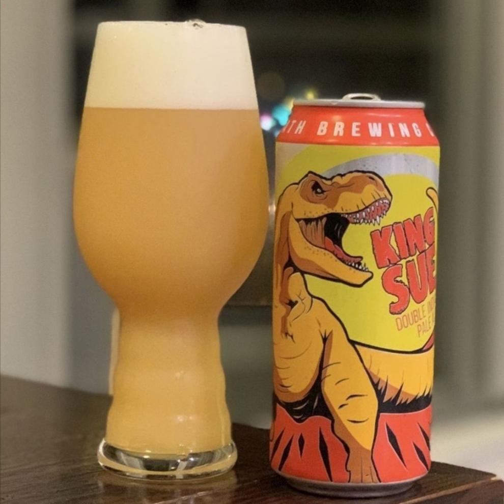 击倒巨人暴龙苏美式双倍浑浊ipa精酿啤酒美国473ml6听暴龙苏