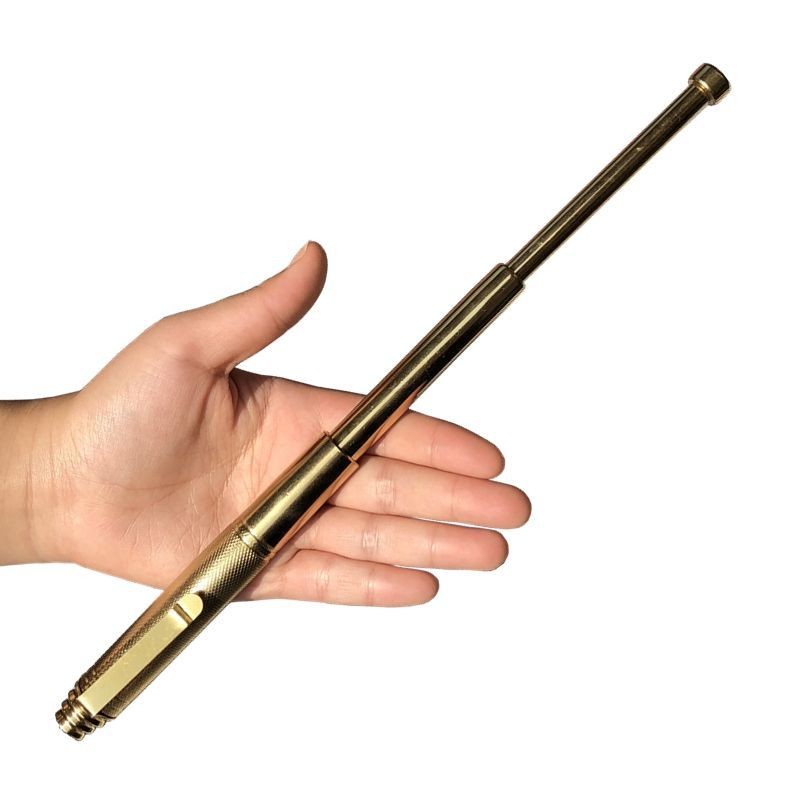 【新品】防狼神器女款防身用品迷你钢d笔战术棍随身伸缩棒女合法打狗