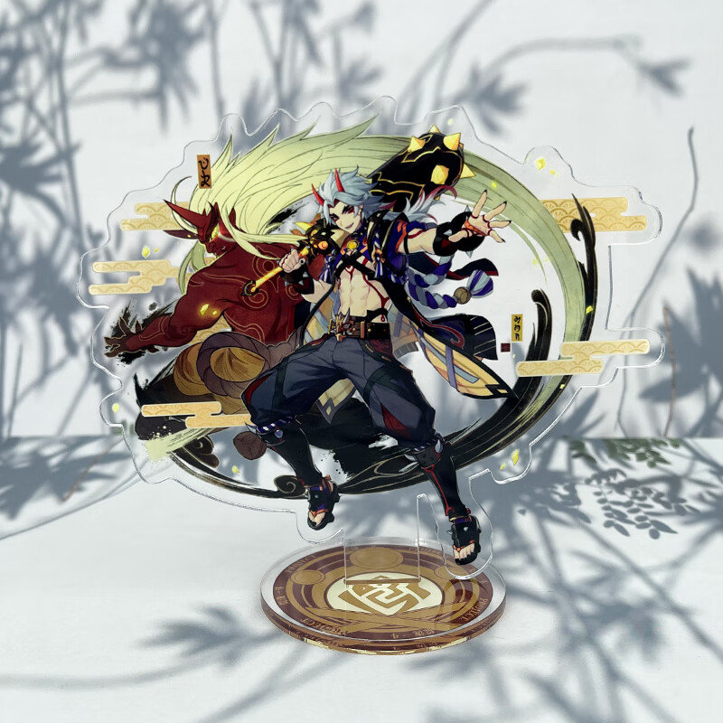 原神雷电将军坐姿玩偶亚克力大立牌角色实物摆件 雷电将军雷神影钟离