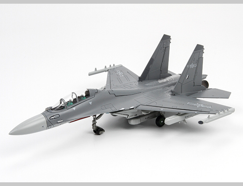 梦不落60151:72歼16d电子战飞机模型合金仿真成品飞机摆件歼16