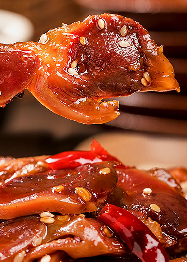 鸭胗鸭肫卤味香辣麻辣五香鸭胗批发零食小吃批发下酒菜休闲食品 鸭胗