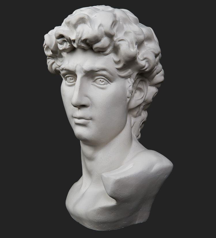 小号大卫石膏像人物石膏头像美术素描教具模型雕像人像装饰雕塑欧式