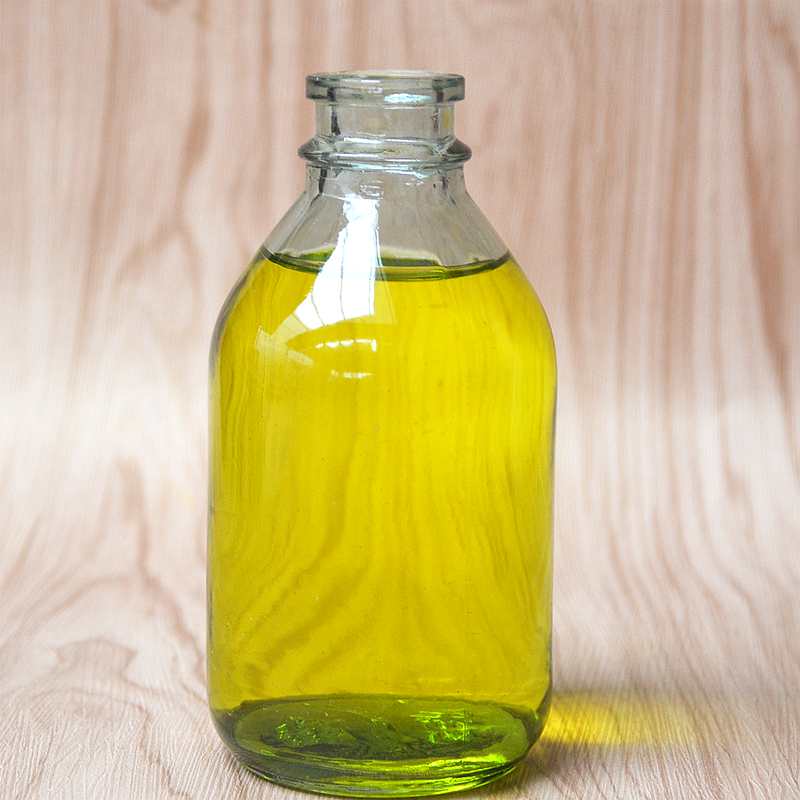 香油瓶子玻璃带盖家用包装麻油瓶密封芝麻油瓶圆形空瓶透明500250ml能