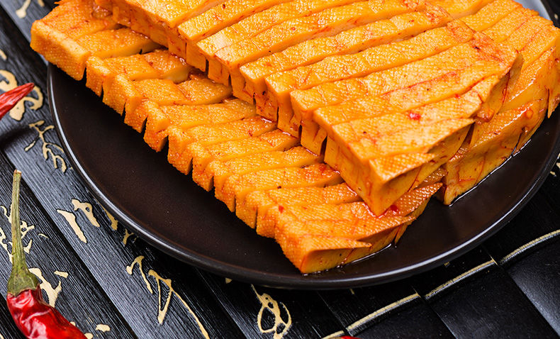 为赢兰花干豆干香干兰花串香辣麻辣零食湖南特产休闲零食小吃苏伯 90g