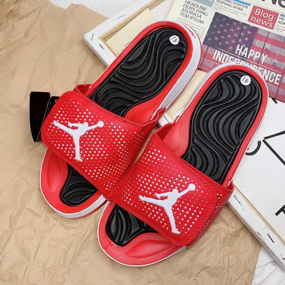 aj飞人魔术贴拖鞋情侣拖鞋夏日男士沙滩鞋女士拖鞋潮人聨名同款 白色