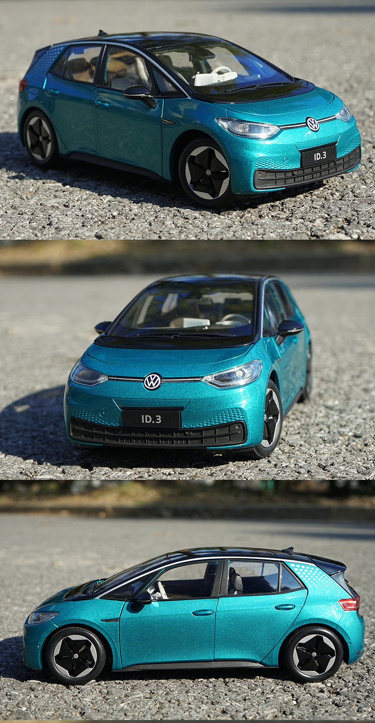 3车模suv id3 灯光版合金仿真汽车模型 极光绿 轿车【图片 价格 品牌