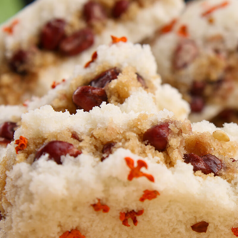 红豆桂花糕糯好吃的米糕特产传统手工散装小米糕点小吃零食300g年货