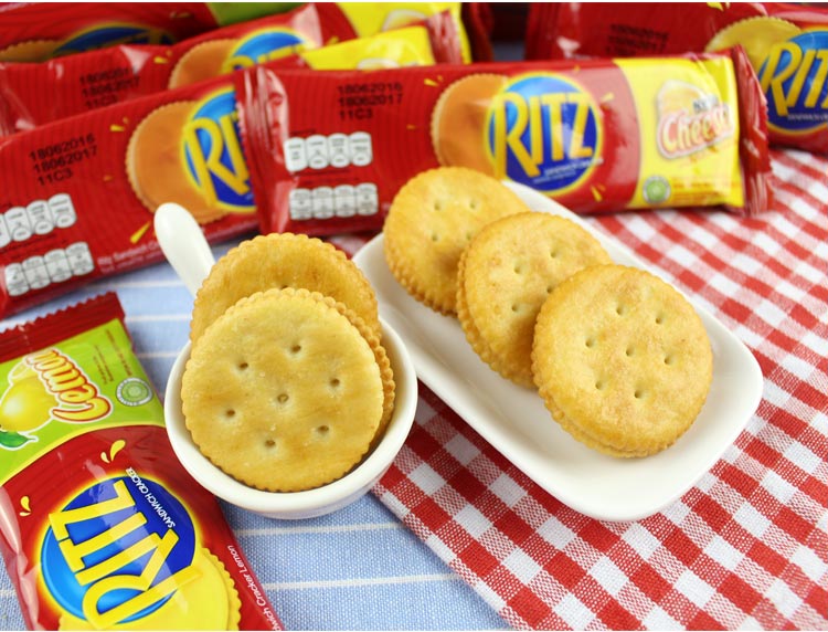 印尼乐之卡夫松脆咸味原味芝士夹心饼干300g*2盒零食 卡夫原味300g*2