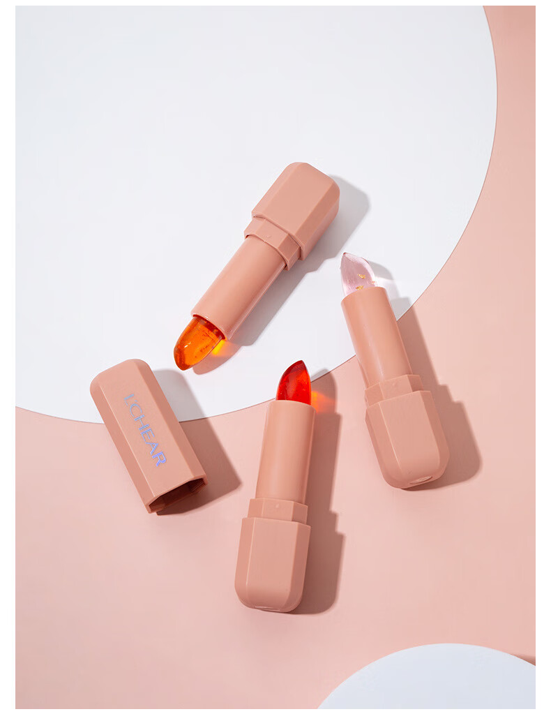 蕾琪星光幻色温变润唇膏透明果冻滋润保湿变色口i红不掉色不沾杯 03