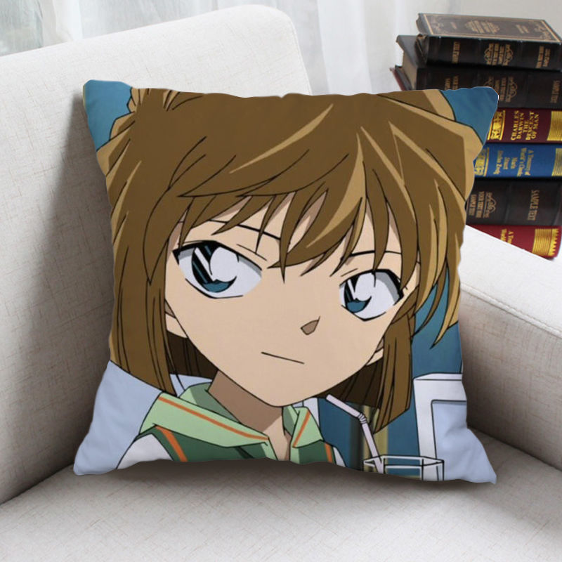 灰原哀动漫抱枕双面名侦探柯南周边二次元靠枕定做枕头生日礼物 j 50*