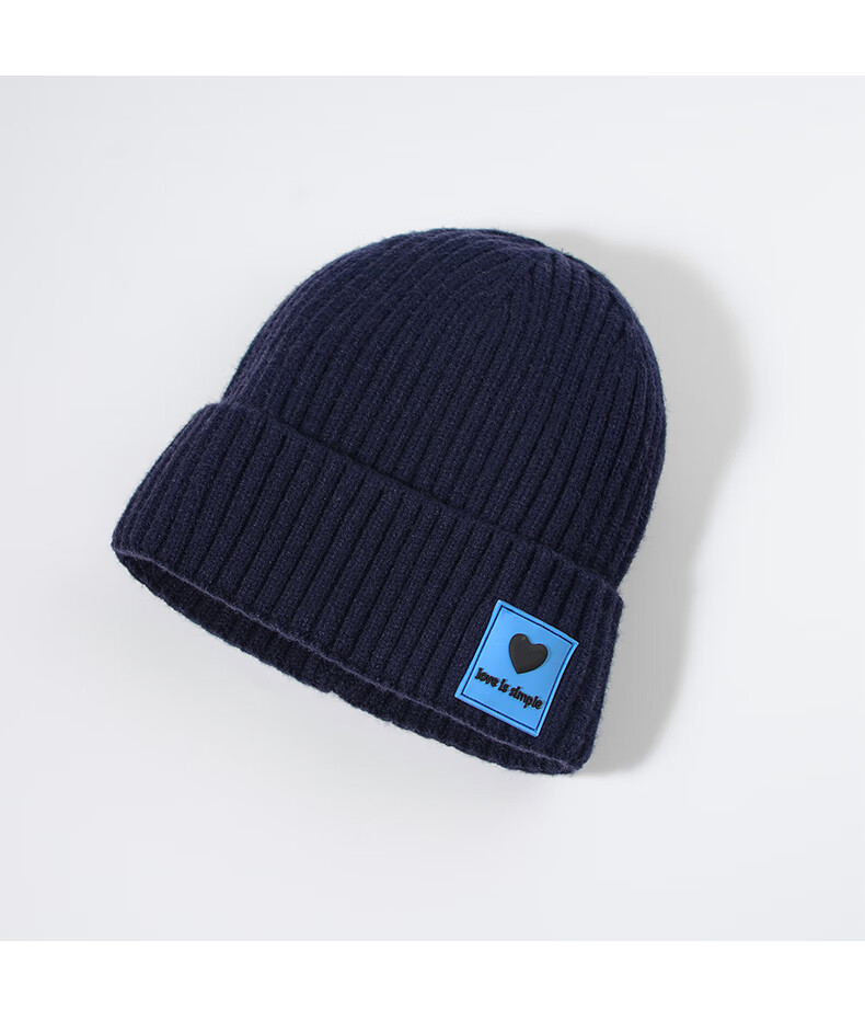 carhartt工装纯色皮标毛线帽男女潮牌秋冬保暖滑雪条纹针织帽冷帽 宝