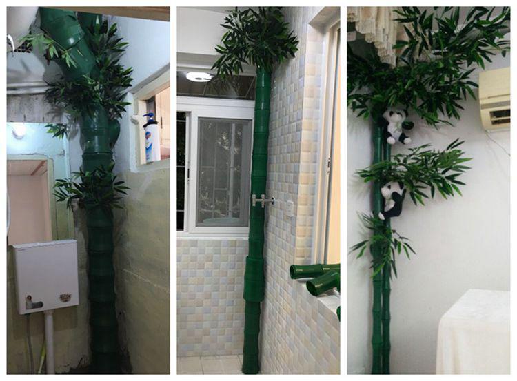 下水道煤气暖气管道装饰品创意包柱子美化贴纸卫生间阳台圆柱遮挡2寸