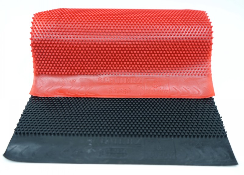 索尔特彩色蓝色乒乓球中颗粒长胶单胶皮软怪蘑菇头固化耐打高胶 不