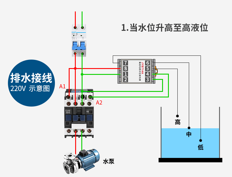 正泰(chnt) 正泰液位继电器 全自动水位控制器 液位控制器水泵开关