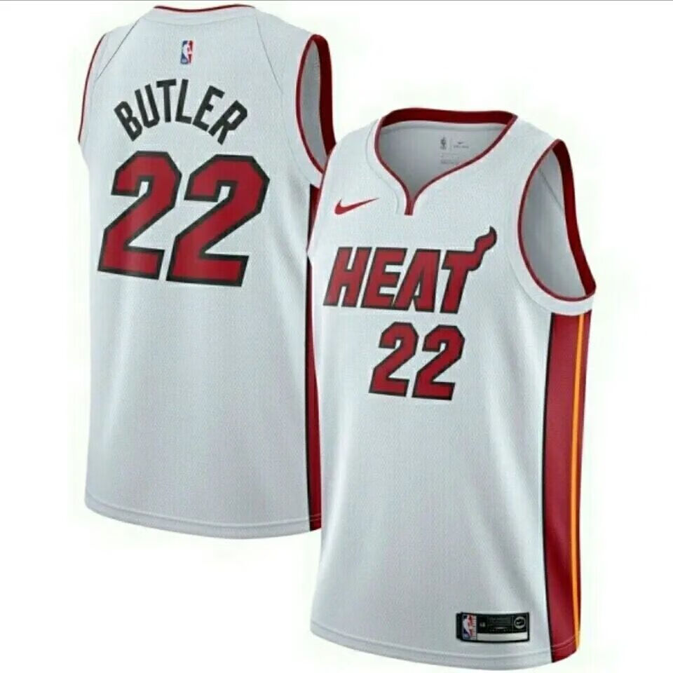 腾讯体育nba同款热火吉米巴特勒22号篮球服套装韦德3号球衣团购学生