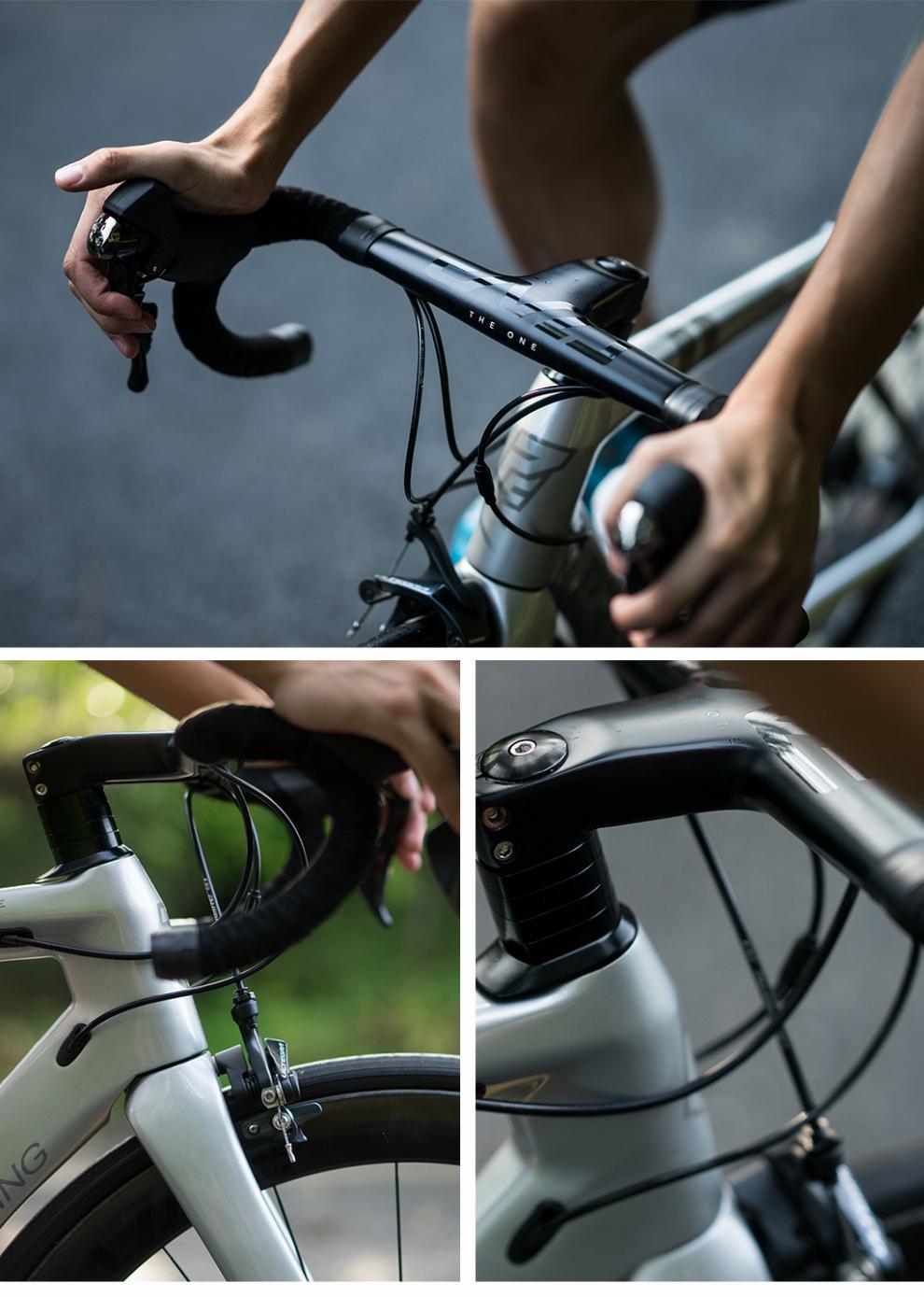 22款 the one pro 一体把立公路自行车碳纤维把横气动破风弯把 闪电