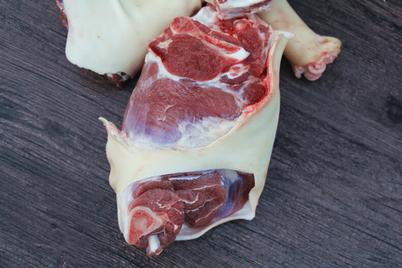 京诗悦带皮羊腿羊后腿新鲜羊肉山羊带骨羊肉农家放养现杀生鲜前腿肉有