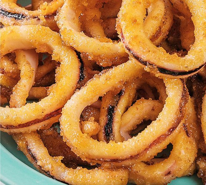 酥炸鱿鱼必胜客同款唐扬鱿鱼冷冻裹粉鱿鱼休闲油炸鱿鱼圈 4袋装(600g)