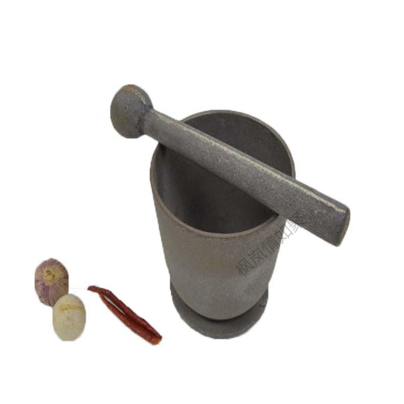 蒜臼铸铁蒜臼捣蒜器老式蒜臼子家用手动捣药罐擂钵捣碎器研磨器压蒜器