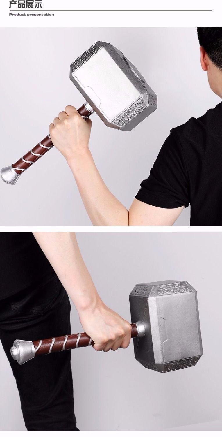 雷神之锤子1:1cos道具 复仇者联盟4漫威英雄周边电影视道具儿童玩具