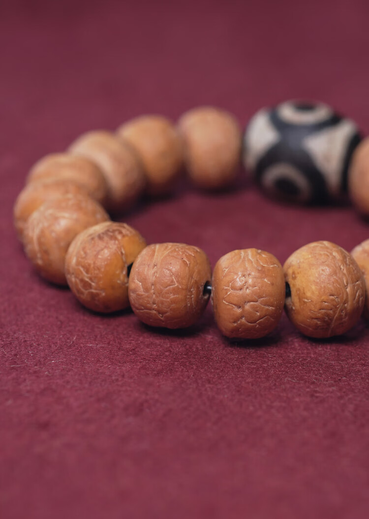 原创天珠大凤眼菩提珠子手串复古个性西藏把玩珠串手链男 14mm 女生17