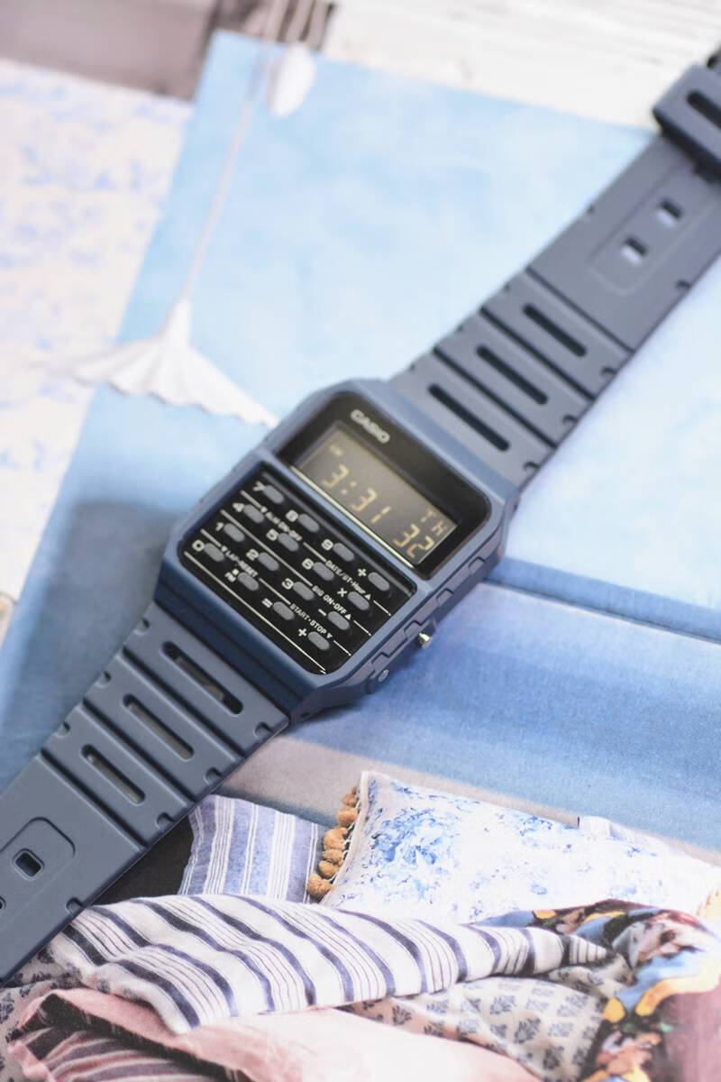 卡西欧(casio)复古小方表男女学生计算机手表ca53w dbc-611g-1d 金属