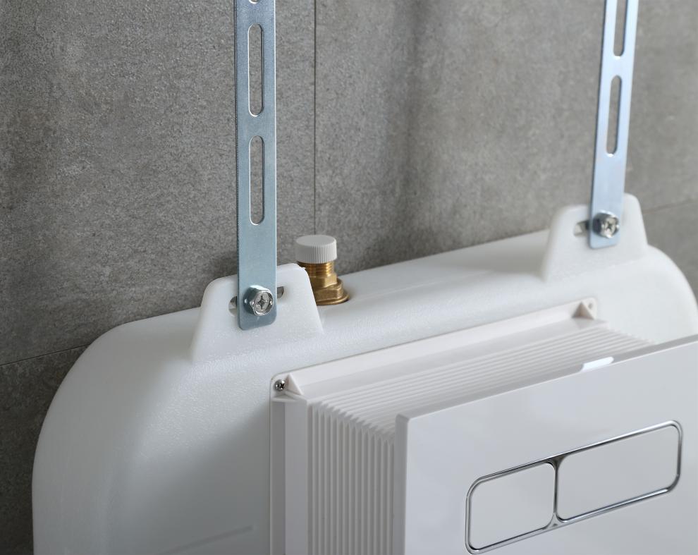 落地马桶蹲便器隐藏式水箱暗藏入墙式水箱隐形嵌入式水箱酒店银色圆形