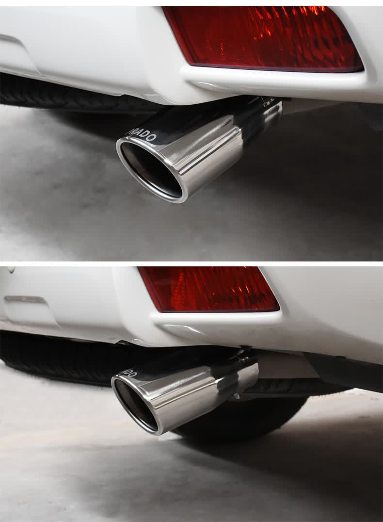 适用于03-19款丰田普拉多霸道尾喉排气管气筒消声器 汽车不锈钢改装