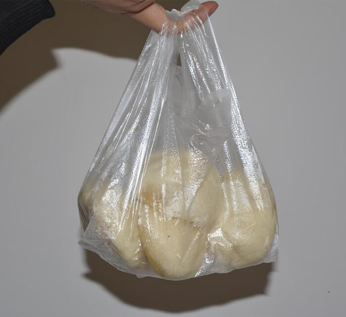 批发白色塑料袋子透明早餐袋小号熟食打包袋食品背心袋上新 25*38cm