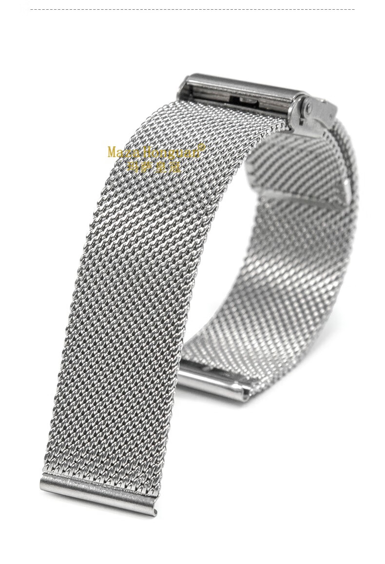 香港mazahonguan阿玛尼表带钢带女金属天梭浪琴美度适用摩天轮男满天