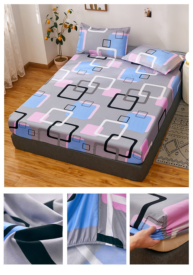 恒源祥旗舰官方家纺品牌简约床笠床罩床单件透气床垫套18m15米加厚