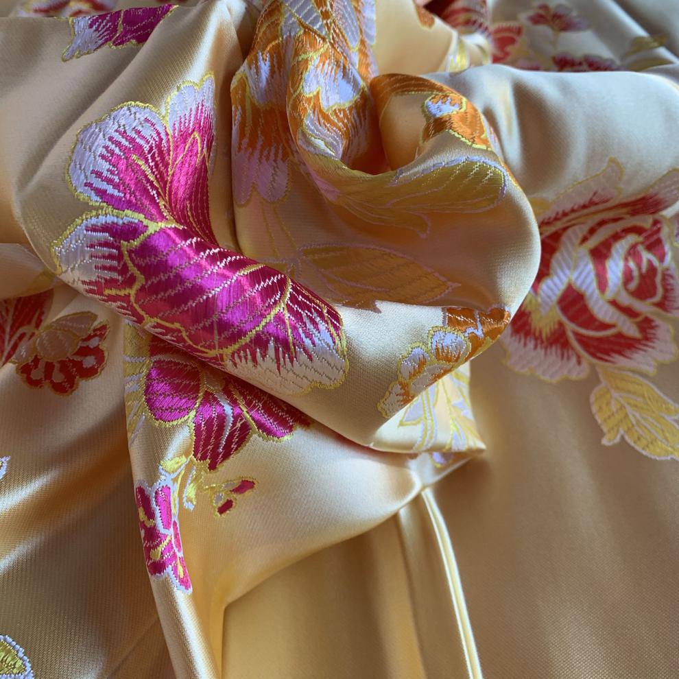 恒源祥轻奢高档品牌家纺杭州丝绸被面软缎婚庆绸缎子被面结婚七彩织