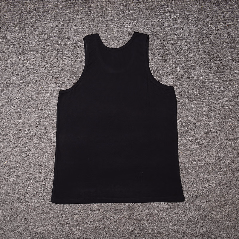 Men's Vest Fitness Elastic Vest Thickened Threaded Vest American Sweat Absorbing Sports Pulled Vest, White 3XL_viptrois.com