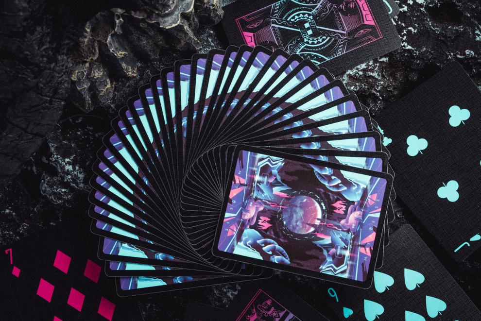 花切魔术扑克牌 solokid 元宇宙 花切魔术精品收藏扑克牌 蓝色 均码