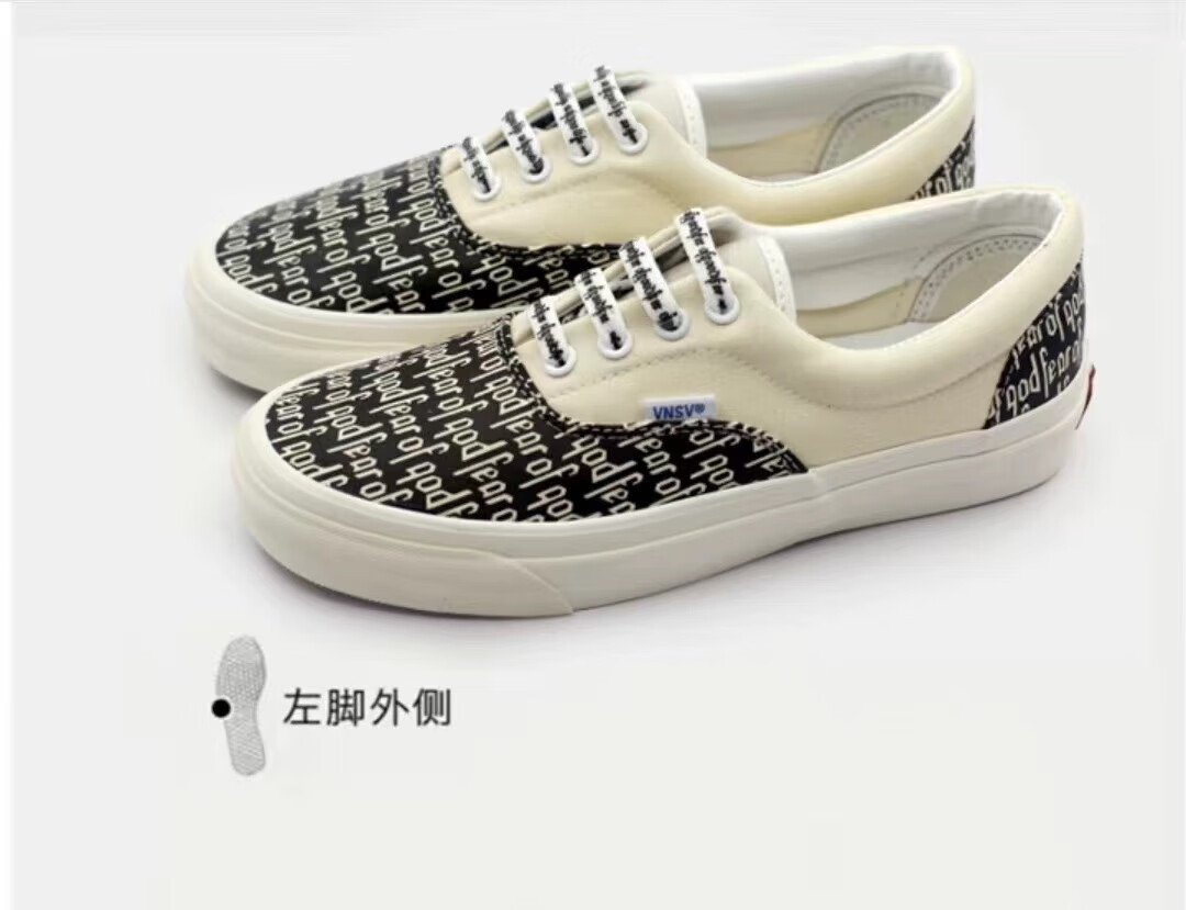 朗帝普联名万·斯fog鞋半印高街男士休闲fear of fog高版本101帆布鞋