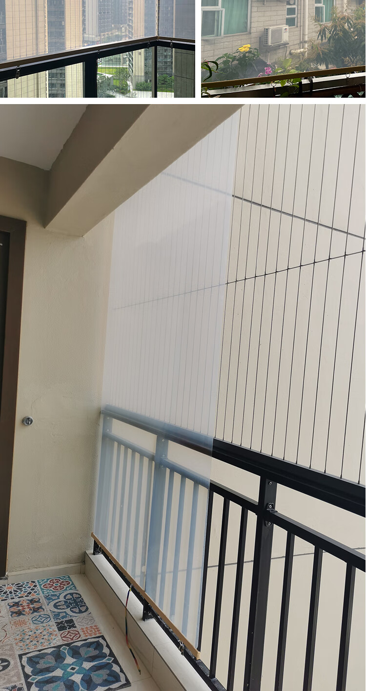 凉亭阳台挡雨卷帘全透明防水卷帘防雨 亭子过道大排档阳台可防风挡雨