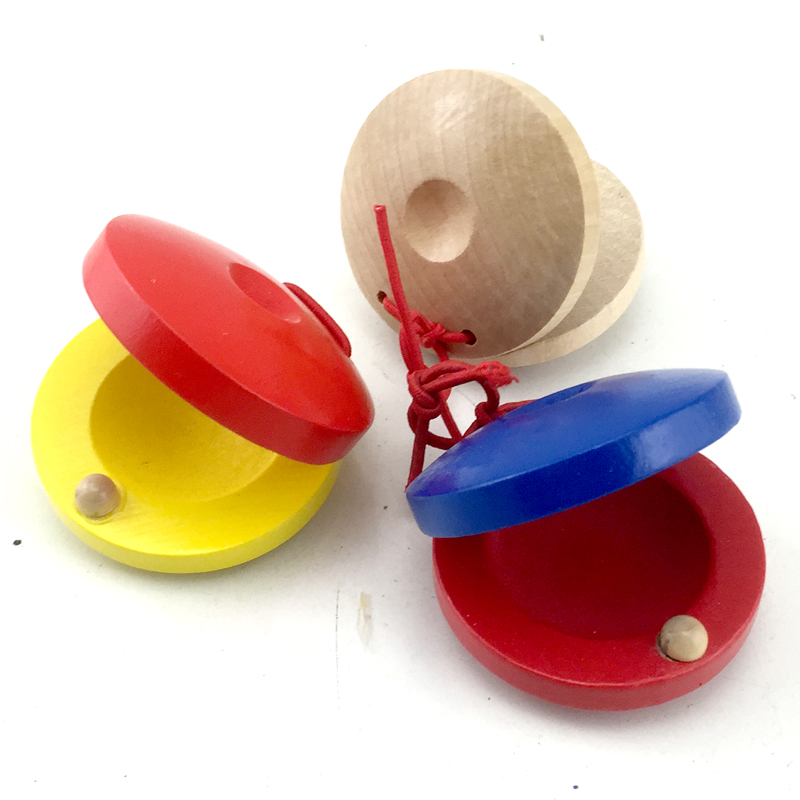 木奥尔夫早教乐器原木响板圆舞板三句半木制响板儿童音乐教具玩具