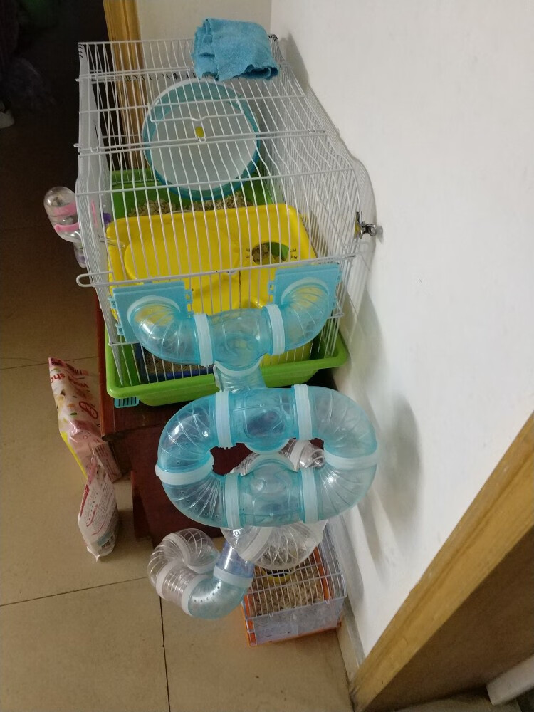 亚克力笼仓鼠外接管道玩具金丝熊笼外接隧道外接卡片改造零件用品 短