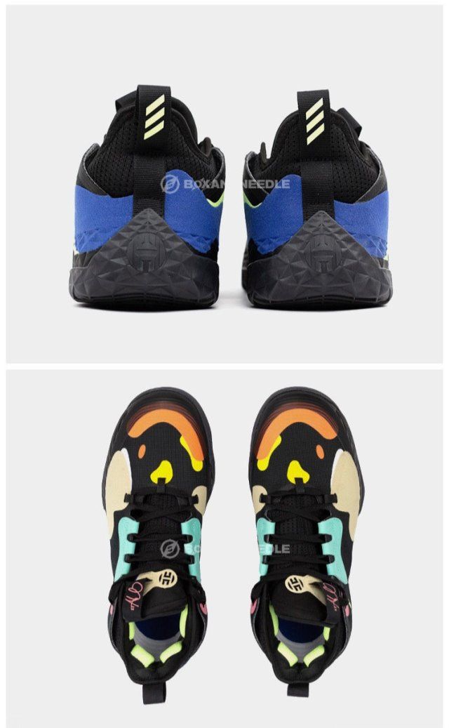 公司级莆田纯原毒得物哈登5代篮球鞋中帮全糖果新年实战运动鞋 荧光绿