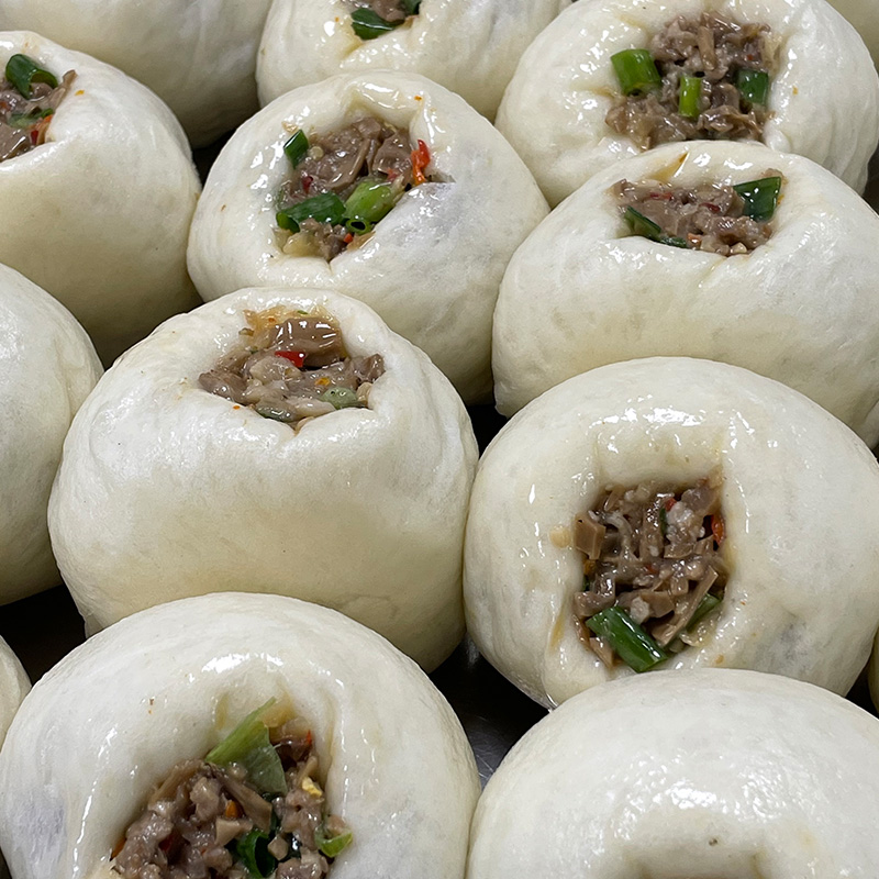 衢州特产龙游美食葱花馒头现做小吃笋干肉速食早餐半成品加热即食 【5