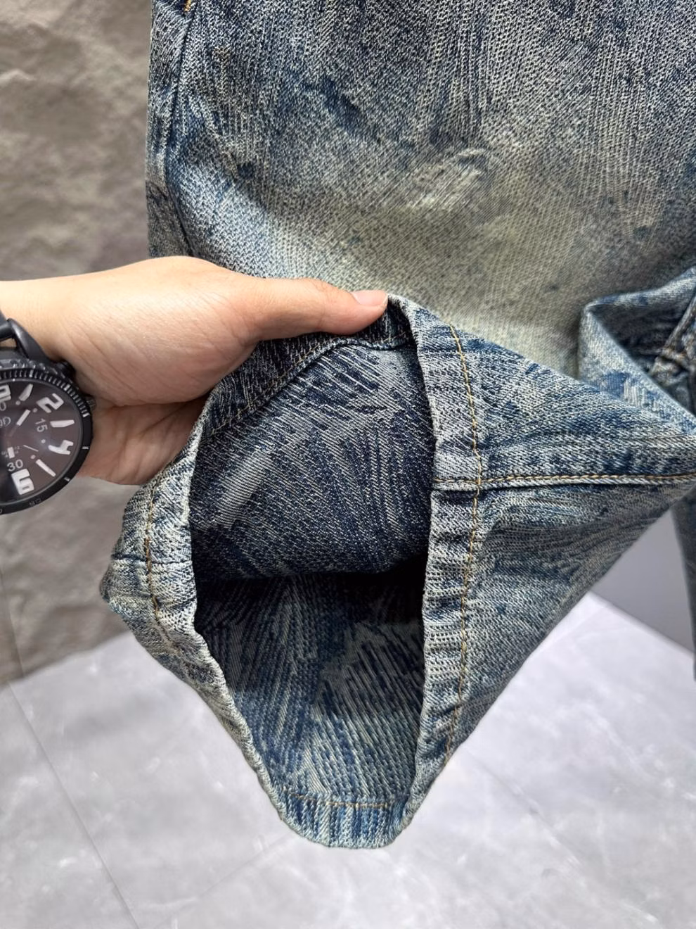High-end Denim Shorts Men's Trendy Brand American Thin Five-point Pants 2026 Summer New Men's Casual Half Pants, Blue 28_viptrois.com