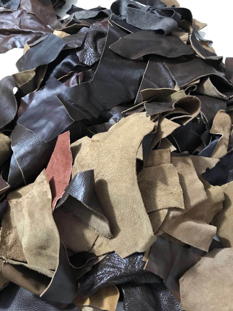 牛皮边角料皮料边角料头层面料手工diy皮具下脚料植鞣革碎皮子略大于